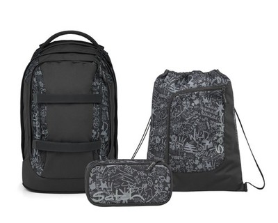 Satch, Schulrucksack-Set PACK Street Ink 3-teilig