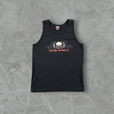 Canotta Vintage Harley-Davidson Valley Belmont OH Wheeling WV Grafica Teschio