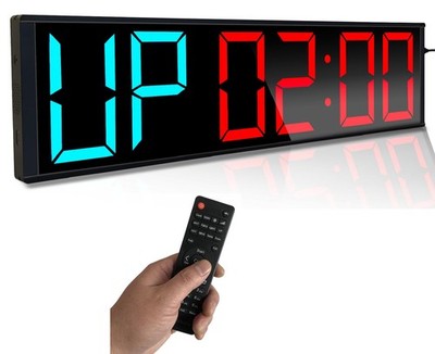 26'' Extra Large Home GYM Timer Clock, Programable Workout Interval Timer, Di...