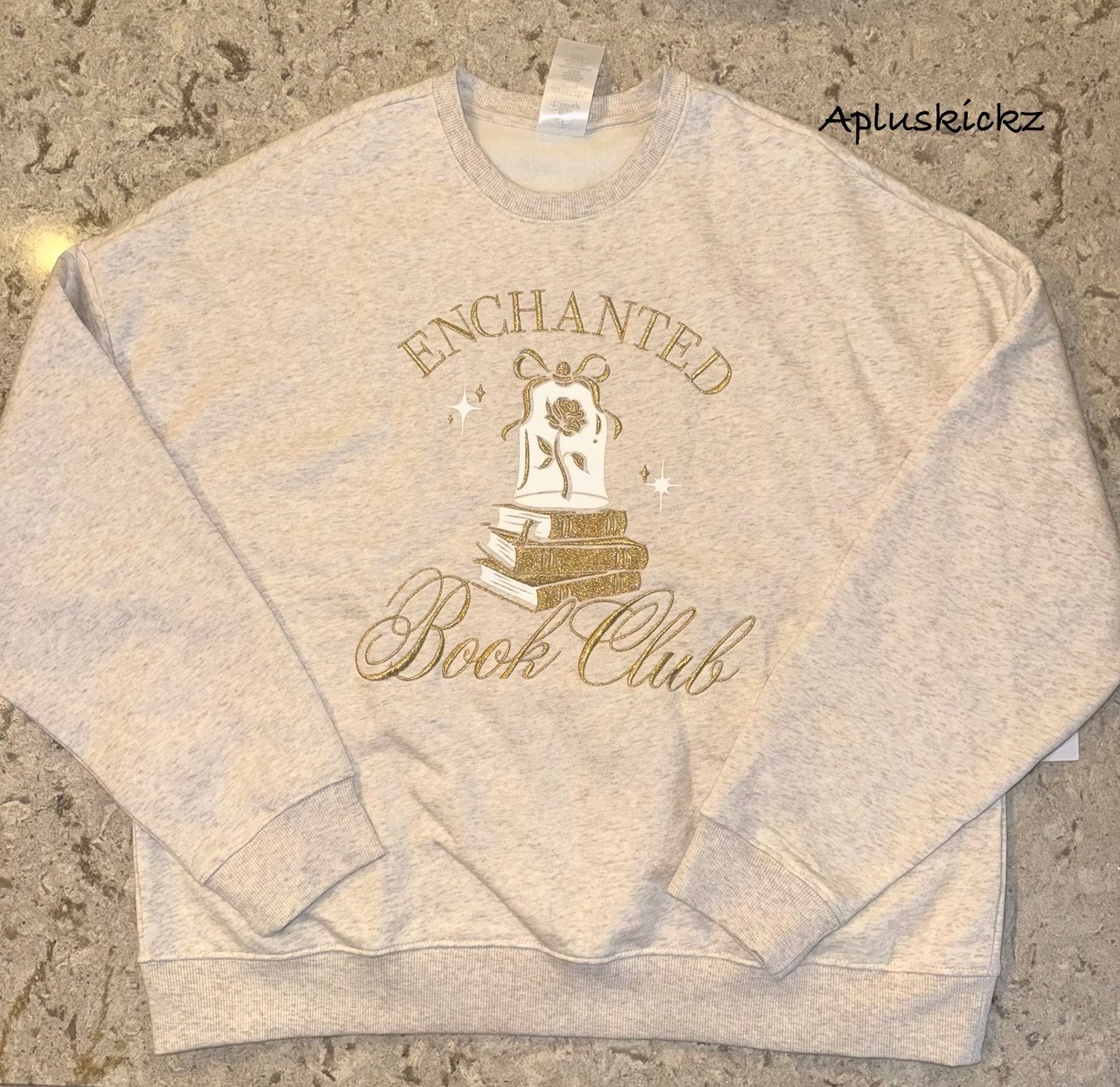 2026 Disney Parks Beauty & The Beast Rose Belle Enchanted Book Club Sweatshirt!