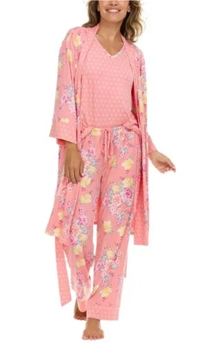 Pink Flora Nikrooz Women’s 3-piece PJ Set . Size Small. NWT