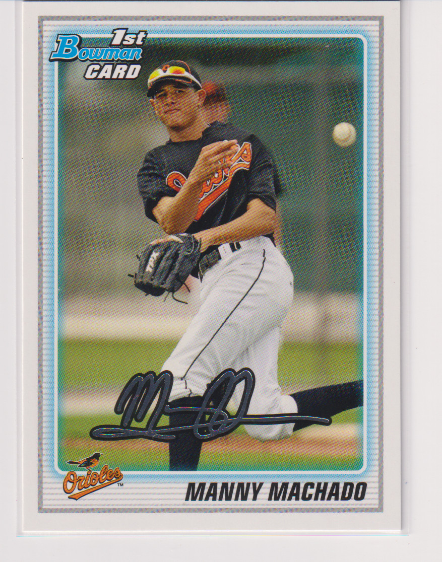 Manny Machado 2010 1st Bowman Baseball Card BDPP80 $1.00 Shipping Orioles