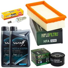 Manutenzione Olio 2L Filtro Aria Filtro Olio Candela per Piaggio X9 500 X 9 500 2001-07