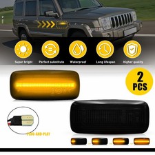 Front LED Bumper Side Marker Lights Pair For Dodge Grand Caravan 2008-2015 LH+RH