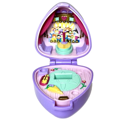 Vintage 1991 Bluebird Polly Pocket - Perfect Piano Recital - Lavender Triangle