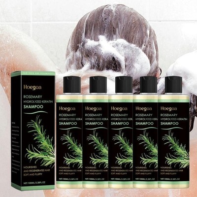 5X Organic-Rosemary Hair Growth Shampoo 100ML Unisex Hydrolyzed Keratin Shampoo