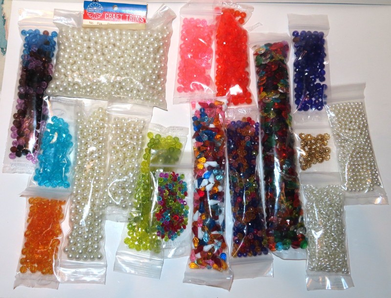 Lot of Beads and Pearls - Multi Colors and Multi Sizes - Great for Bracelets