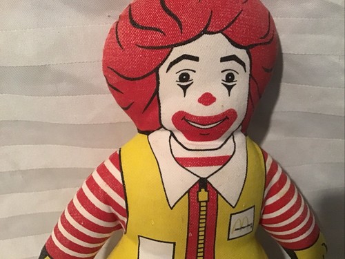 Vintage 1984 RONALD MCDONALD Doll Plush Pillow 12" - Collectible Rare Retro Used - Picture 5 of 8