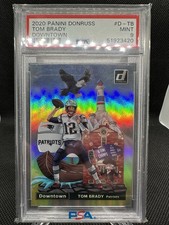 2020 Panini Donruss - Tom Brady Downtown #D-TB PSA 9 Mint SSP