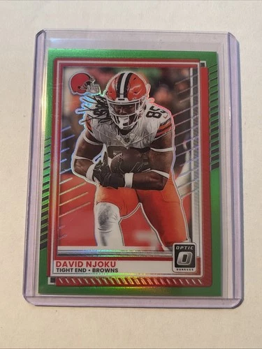 2025 Panini Donruss Optic - David Njoku #76 Neon Green Prizm /199