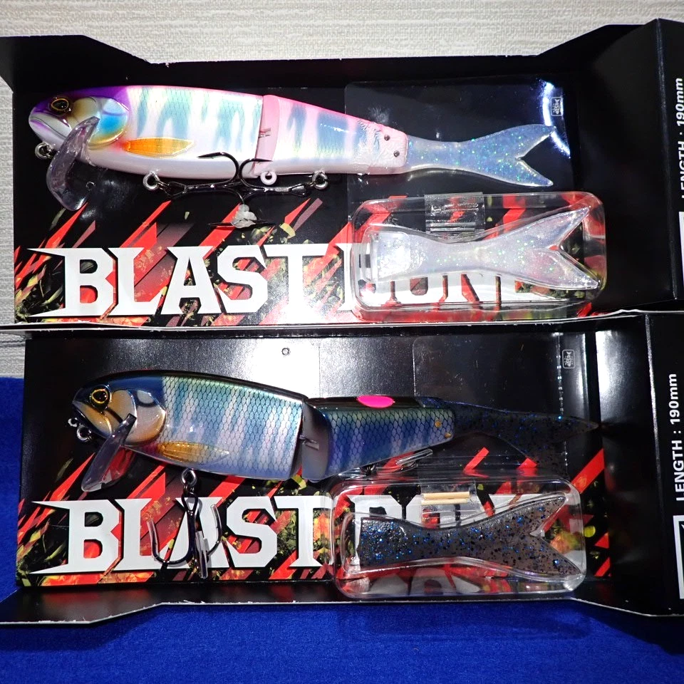 Cebo de natación JDM Jackall BLAST BONE 190F X 2 #2 Barramundi Bass Pike de Japón Foto 2 de 4