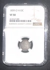 1859-O  H10C Liberty Seated Half Dime *Better Date* - NGC Very Fine VF 30
