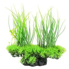 CNZ Aquarium Decor Fish Tank Decoration Ornament Artificial Plastic Plant Green