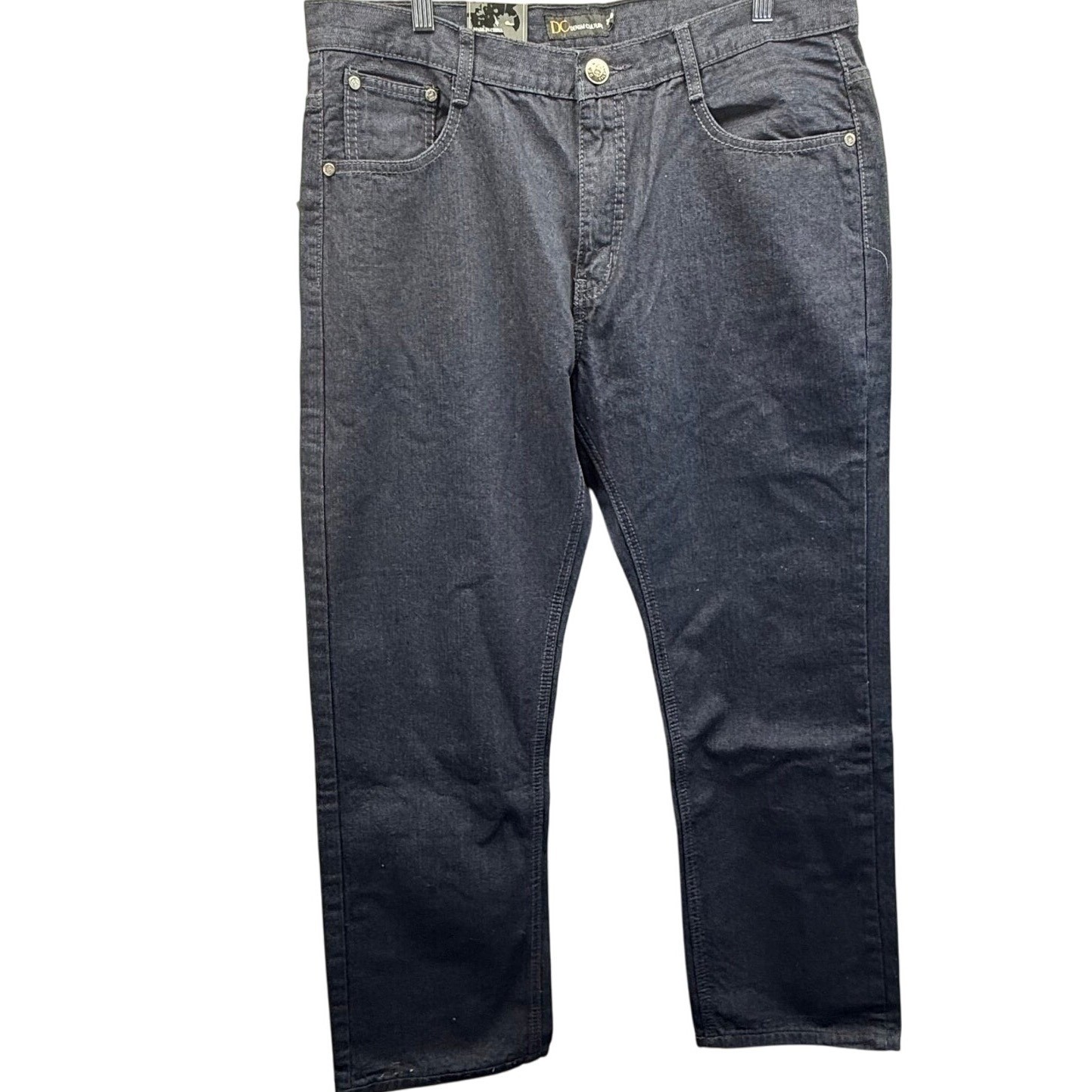 Denim Culture Jeans Men's 38/30 Black Straight Dark Wash streetwear