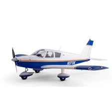 E-flite RC Airplane Cherokee 1.3M Blue BNF Basic  AS3X and SAFE Select EFL05450