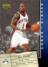 Steve Francis 2006-07 Upper Deck Rookie Debut #63 New York Knicks