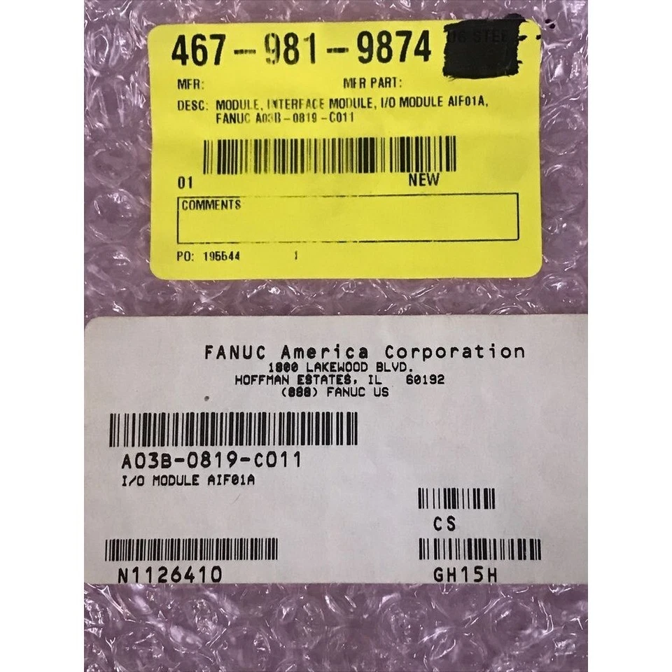 Fanuc AIF01A A03B-0819-C011 I/O Module Interface Module - Image 4 of 4