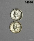 1916 MERCURY DIME CHOICE BU 1916 FSB AU++ NICE COINS! #14916