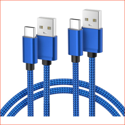 USB C Ladekabel 3m 2 Stück Nylon Schnellladekabel für Kindle Fire Galaxy Tab