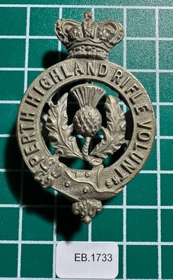 Viktorianisches Perth Highland Volunteers Glengarry Abzeichen EB-1733