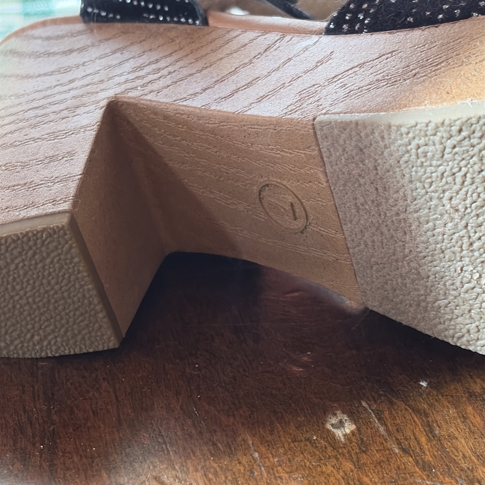 Universal Threads Clogs Black Sparkle Women’s Sz 7 - image 6