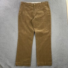Polo Ralph Lauren Corduroy Pants Mens 38x32 Stretch Classic Fit Straight Brown