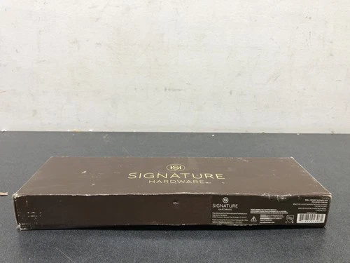 Signature Hardware 449621 12" Rain Shower Arm and Flange - Chrome - Picture 1 of 2