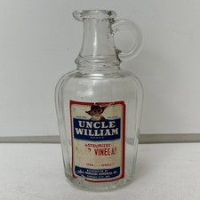 Vintage Uncle William Cider Vinegar Glass Jug Mini Concentrate Kansas City MO
