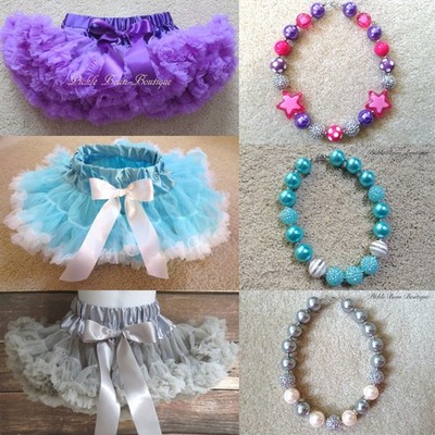 Baby Girls Tutu 1-2 Years Boutique Skirts 6pc Birthday Cake Smash Outfit NEW