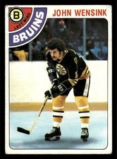 1978 TOPPS JOHN WENSINK 133 VG RC HOCKEY BOSTON BRUINS
