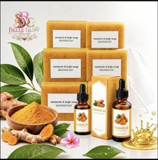 6 turmeric kojic acid soap  2 Turmeric Oils