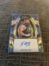 2023 Panini Prizm Wwe Cruz Del Toro Flash Prism Auto LWO PWE ￼