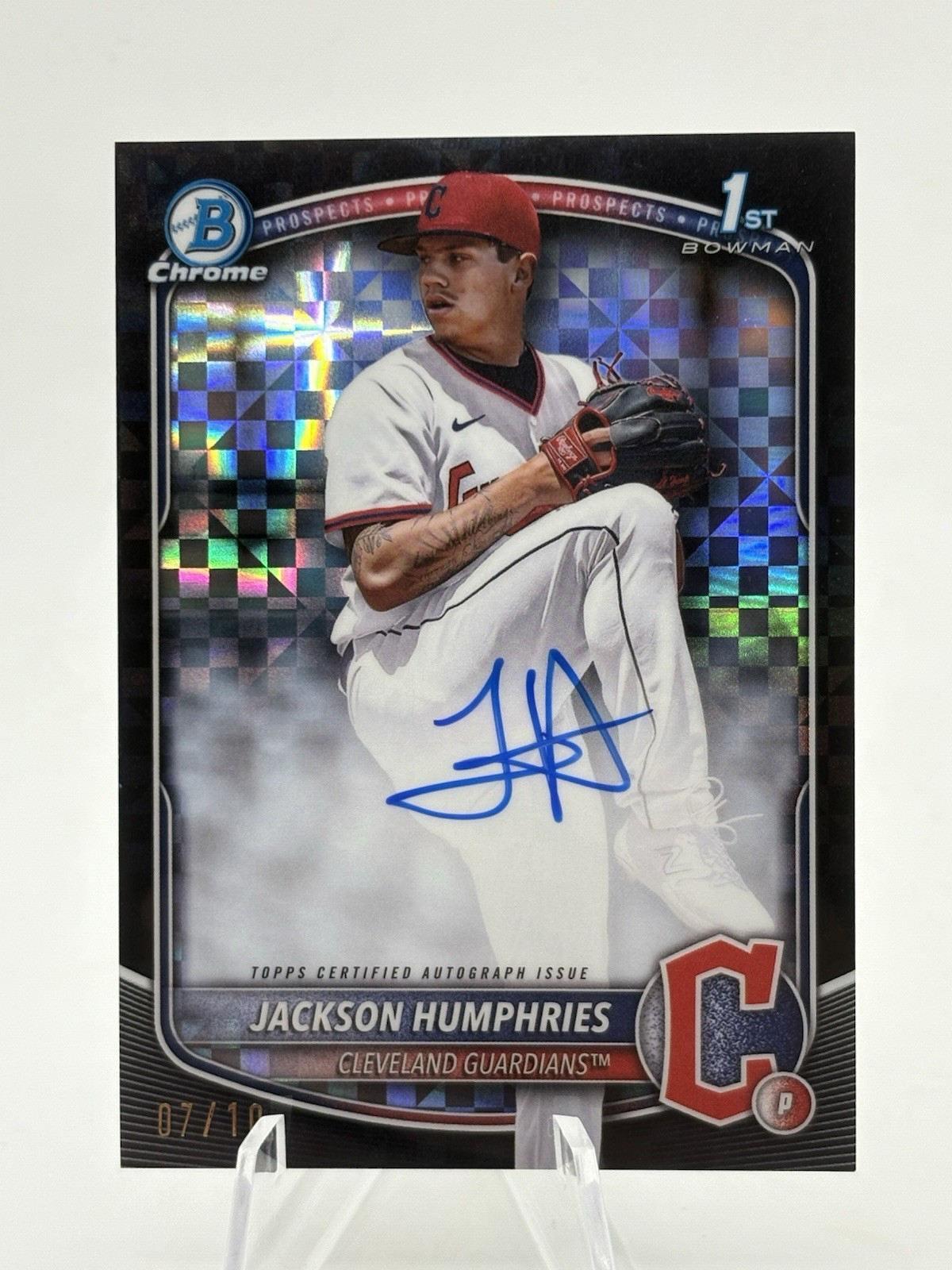 2025 Bowman Chrome - Jackson Humphries Black X-Fractor Auto /10 #CPA-JHU
