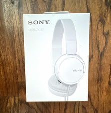 Sony MDR-ZX110 Foldable On-Ear Wired Headphones 3.5mm White 1.2m