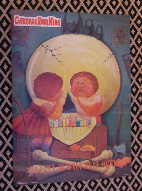 Topps Garbage Pail Kids Poster – "Beauty is only Skin..   ! – Original 12" x 17"