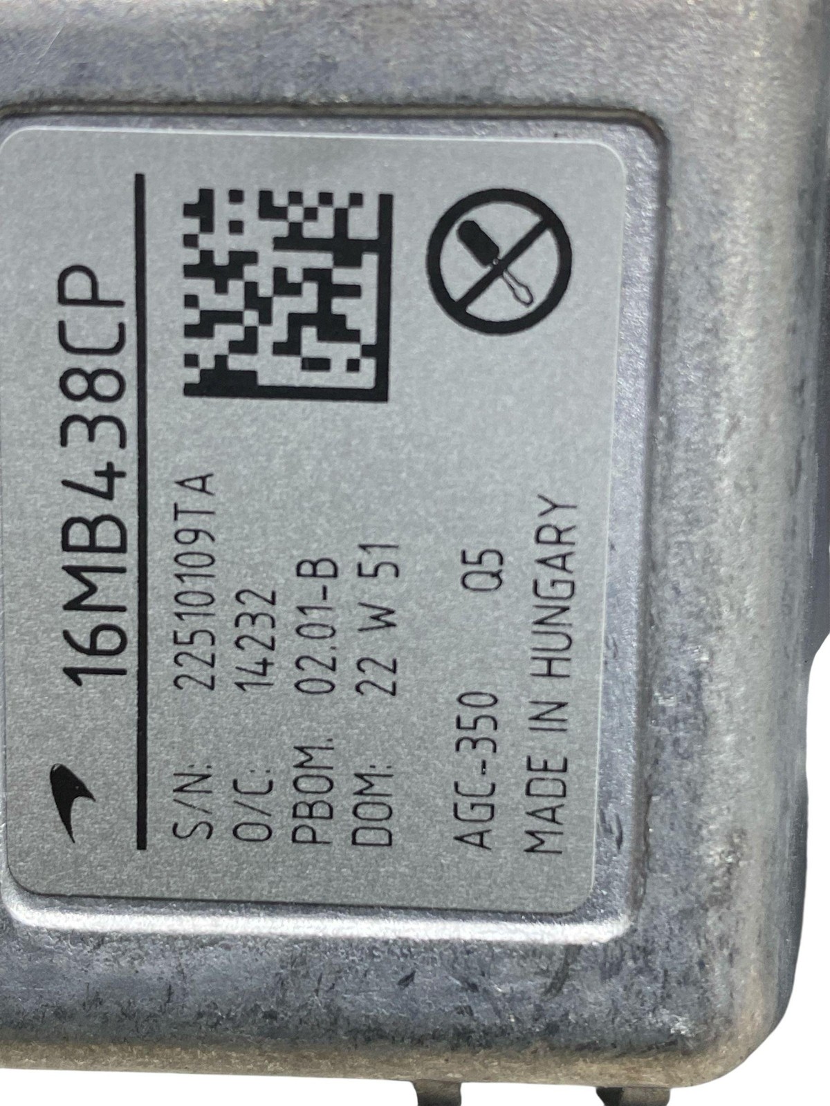 2024 MCLAREN ARTURA ESW CONTROL MODULE UNIT 16MB276CP 16MB438CP 16MB632CP OEM