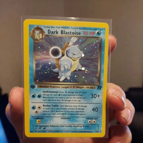 Pokémon TCG Dark Blastoise Holo Rare 1st Edition MP