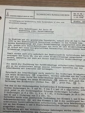 Techn. Rundschreiben, KHD Deutz Schlepper, Warnblinkanlage, Original von 1969