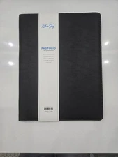 BLUE SKY Professional Padfolio Portfolio Organizer w/ Notepad & Leather Cover