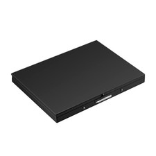 Stainless Steel Extra Slim Cigarette Case Metal Holder Black