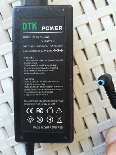 DTK 19.5V 2.31A 45W PC Laptop Netzteil Ladegerät für Dell