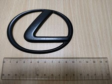 Lexus Emblem Matte Black Cover for Lexus Cars, Used, 10x7.5cm
