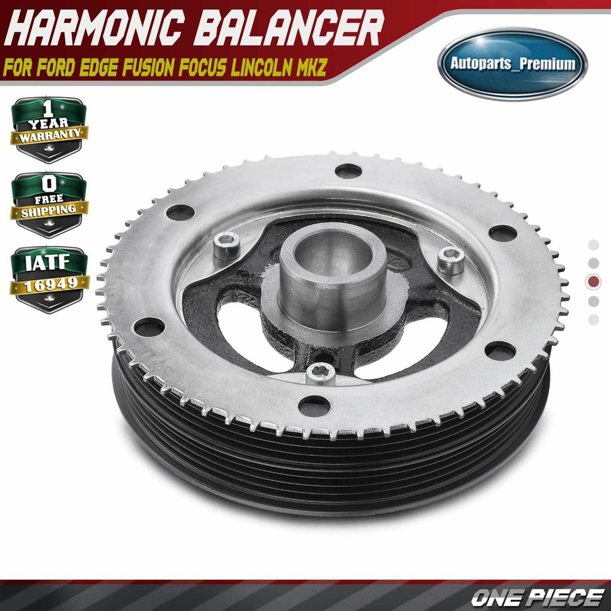 Engine Harmonic Balancer for Ford Edge Fusion Focus Lincoln