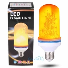 LED Flame Effect Light Bulb- Simulated Nature Fire Flicker Lamp, E27 USA Base