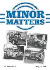 MORRIS MINOR OWNERS CLUB MAGAZINE - MINOR MATTERS - May / June 1992