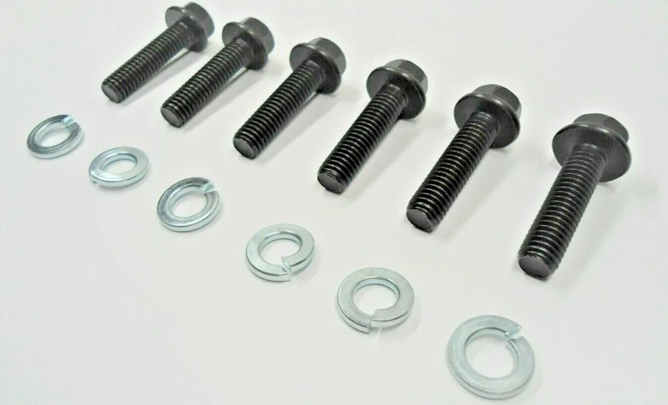 6 (¡GRADO 8!) CARCASA CAMPANA Y 4 PERNOS/TUERCAS TRAVESAÑO! PARA PONTIAC OLDS CADDY ETC Foto 4 de 4