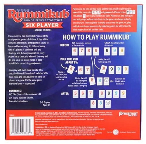 Rummikub De - Classic Edition - The Original Rummy Tile Game, Azul