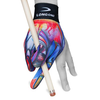 LONGONI Billiard POOL CUE GLOVE Leonardo 3 for Left hand + FREE SHIPPING!