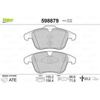 Valeo BremsbeläGe Bremsbelegsatz Vorne FüR Ford Galaxy S-Max Volvo V60