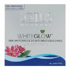 Lotus Herbals White Glow Skin Whitening And Brightening Night Creme 60 gm